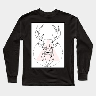 Geometric Animals : Deer Long Sleeve T-Shirt